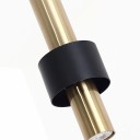 Loft Industry Modern - Black Gold Tube